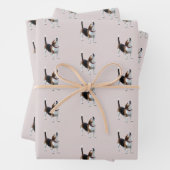 Niedlicher Howling-Beagle Geschenkpapier Set (Beispiel)