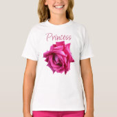Niedlicher hübsch rosa Rosa-Rose Girl Princess-Spa T-Shirt (Vorderseite)