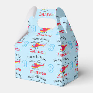 Niedlicher Hubschrauber Geburtsname und -alter  Geschenkschachtel