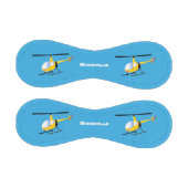 Niedlicher Hubschrauber mit gelbem Cartoon Baseball (Paneele)