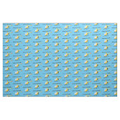 Niedlicher Hubschrauber mit gelbem Cartoon Stoff (Fat Quarter (45,7 x 55,9 cm))