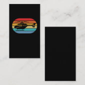 Niedlicher Hubschrauber Retro Aviation Visitenkarte (Vorne/Hinten)