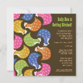 Niedlicher Huhn-Henne-NachtJunggeselinnen-Abschied Einladung (Rückseite)