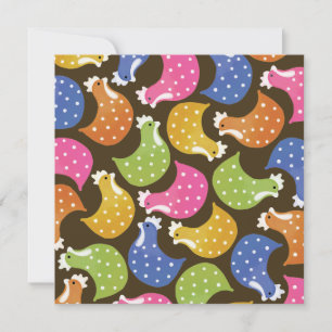 Niedlicher Huhn-Henne-NachtJunggeselinnen-Abschied Einladung