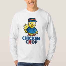 Niedlicher Hühner-Polizist Design Männer-T - Shirt