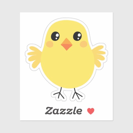 Niedlicher Hühneraufkleber Aufkleber (Blatt)