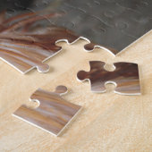 Niedlicher Hühnerroster-Federkopf Puzzle (Seite)