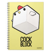 Niedlicher Huhnwitz Cockblock Notizblockes Notizblock (Vorderseite)