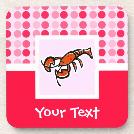 Niedlicher Hummer Getränkeuntersetzer (Vorderseite)
