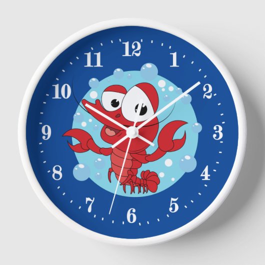 niedlicher Hummer Uhr (Vorderseite)