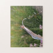 Niedlicher Hummingbird im Springbrunnen Puzzle (Vertikal)