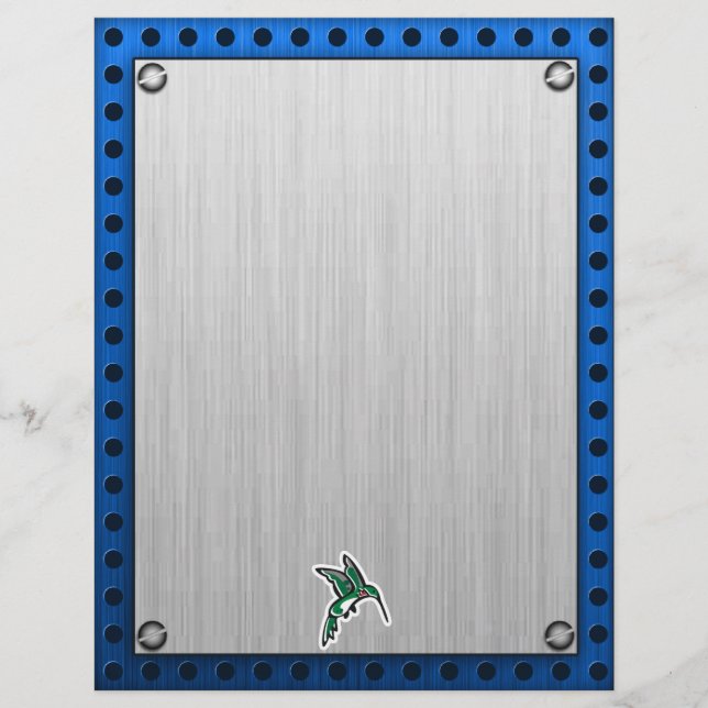 Niedlicher Hummingbird; Metallaussehen (Vorderseite)