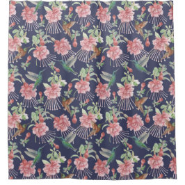 Niedlicher Hummingbirds Duschvorhang