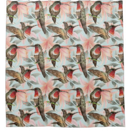 Niedlicher Hummingbirds Duschvorhang