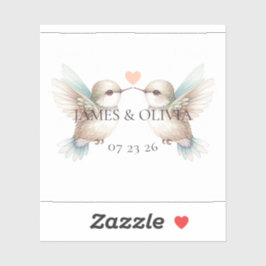 Niedlicher Hummingvogel Aufkleber