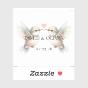 Niedlicher Hummingvogel Aufkleber