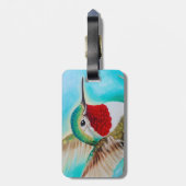 Niedlicher Hummingvogel Gepäckanhänger (Rückseite vertikal)