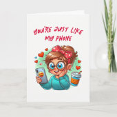 Niedlicher Humorischer Zitat Verabredend Witziger Karte (Vorderseite)