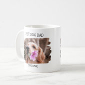 Niedlicher Hund 2 Fotovorlage Bester Hund Vater Kaffeetasse (Vorderseite Links)