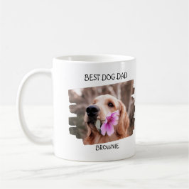 Niedlicher Hund 2 Fotovorlage Bester Hund Vater Kaffeetasse