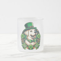 Niedlicher Hund am Sankt Patrick