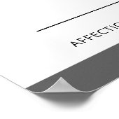 Niedlicher Hund aus schwarzem Italienisch mit benu Poster (Ecke)