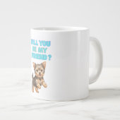 Niedlicher Hund Becher Jumbo-Tasse (Vorderseite Rechts)