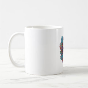Niedlicher Hund bei Blume Blume Hund Welpe Kaffeetasse