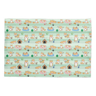 niedlicher Hund beim Springen Kissenbezug