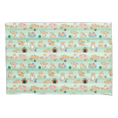 niedlicher Hund beim Springen Kissenbezug (Vorderseite)