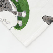 Niedlicher Hund, Blue Merle Corgi Fleecedecke (Ecke)