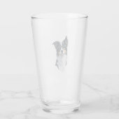Niedlicher Hund Border Collie Glas (Rückseite)