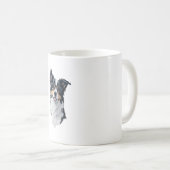 Niedlicher Hund Border Collie Kaffeetasse (VorderseiteRechts)