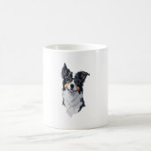 Niedlicher Hund Border Collie Kaffeetasse (Mittel)