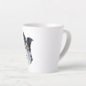 Niedlicher Hund Border Collie Milchtasse (Rechte Ecke)