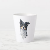Niedlicher Hund Border Collie Milchtasse (Vorderseite)