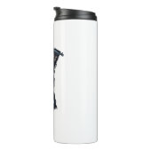 Niedlicher Hund Border Collie Thermosbecher (Nach rechts gedreht)