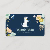 Niedlicher Hund Botanische Flottendienste Visitenkarte (Vorderseite)