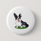 Niedlicher Hund Button (Vorderseite)