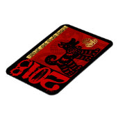 Niedlicher Hund Chinesischer Brauch Jahr Zodiac Ge Magnet (Linke Seite)