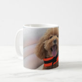 Niedlicher Hund Cockapoo Beste Freundfotografie Kaffeetasse (Vorderseite Links)