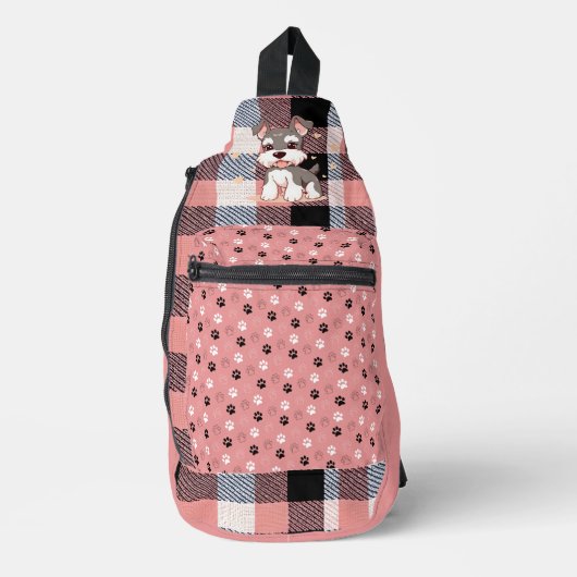 Niedlicher Hund Crossbody Bag (Vorderseite)