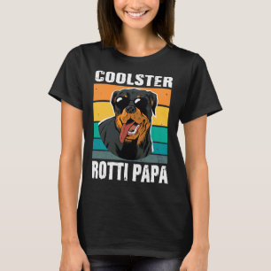 Niedlicher Hund Daddy Vintag Rottweiler Dog Traine T-Shirt