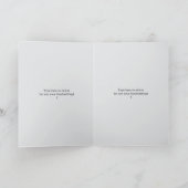 Niedlicher Hund, der als Doctor Folded Card arbeit Dankeskarte (Innenseite)