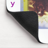 Niedlicher Hund des Mädchens Mousepad (Ecke)