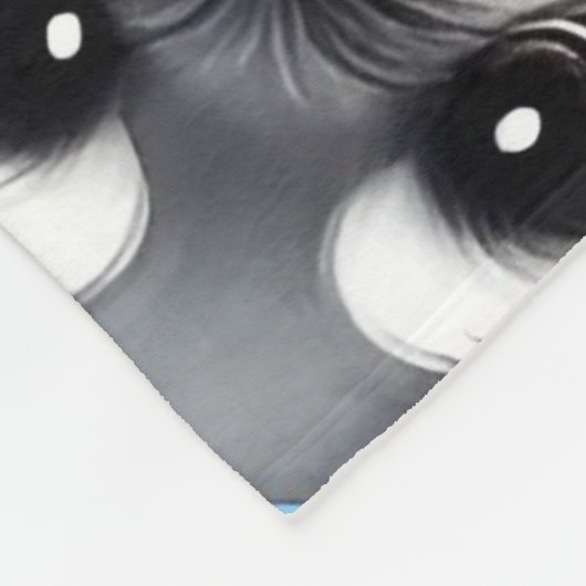 Niedlicher Hund des Schnauzer-Tiermusters Fleecedecke (Ecke)