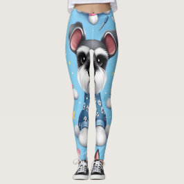 Niedlicher Hund des Schnauzer-Tiermusters Leggings
