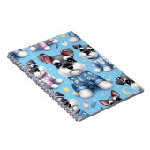 Niedlicher Hund des Schnauzer-Tiermusters Notizblock (Rechte Seite)