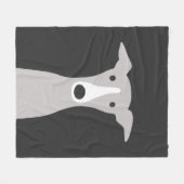 Niedlicher Hund des Windhund-| italienischen des Fleecedecke (Vorderseite (Horizontal))