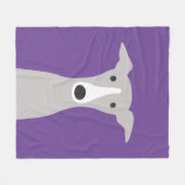 Niedlicher Hund des Windhund-| italienischen des Fleecedecke (Vorderseite (Horizontal))